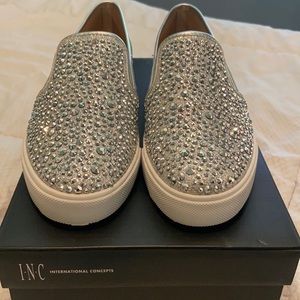 INC Sammee Studded Slip-On Sneakers
